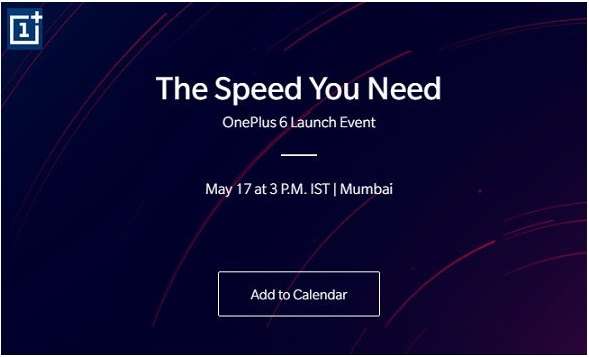 The Speed You Need - OnePlus 6 Launch
