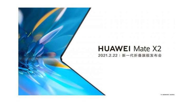 Huawei Mate X2 launch poster