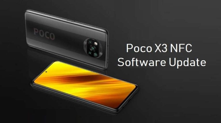 Poco X3 NFC software update