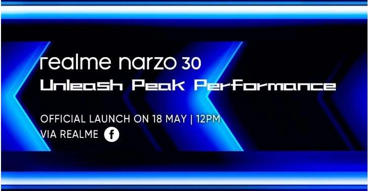 Realme Narzo 30 launch poster