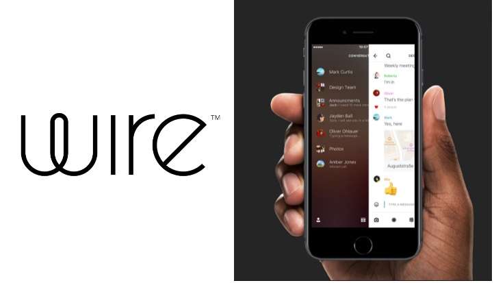 Wire messaging app