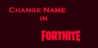 change name in Fortnite