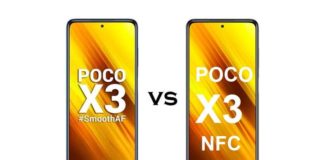 Compare Poco X3 and Poco X3 NFC Specifications