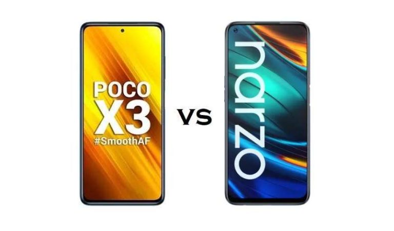 Compare Poco X3 and Realme Narzo 20 Pro Specifications