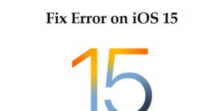 Error on iOS 15