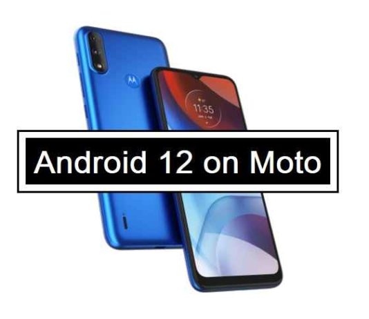 Android 12 on Moto phones