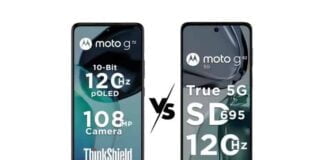 Compare Motorola Moto G72 vs Motorola Moto G62 5G
