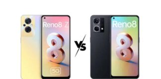 Compare Oppo Reno 8 4G vs Oppo Reno 8Z 5G