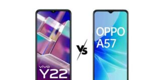 Compare Vivo Y22 (2022) vs Oppo A57 (2022)