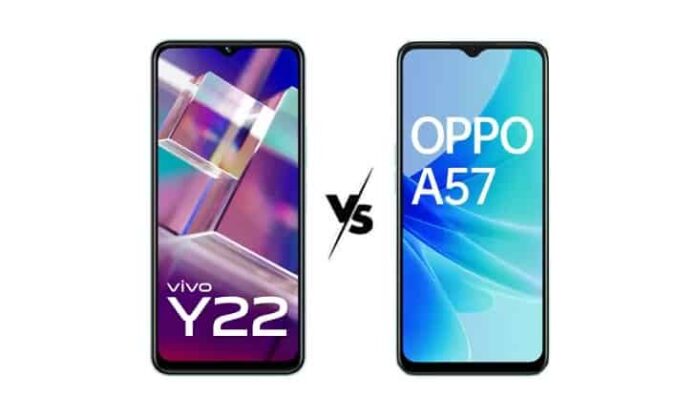 Compare Vivo Y22 (2022) vs Oppo A57 (2022)