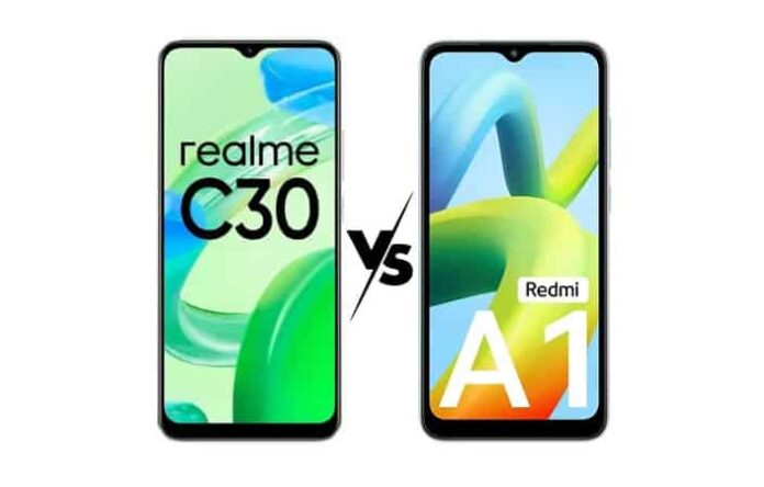 Compare Redmi A1 vs Realme C30