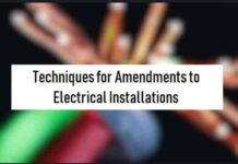 Techniques for Amendments to Electrical Installations