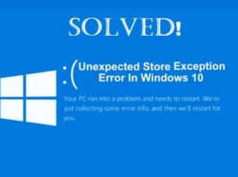 Unexpected Store Exception - What Does This Error Mean and How to Fix It