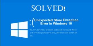 Unexpected Store Exception - What Does This Error Mean and How to Fix It