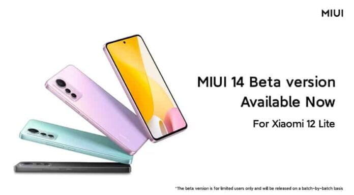 MIUI 14 Beta Lands on Xiaomi 12 Lite
