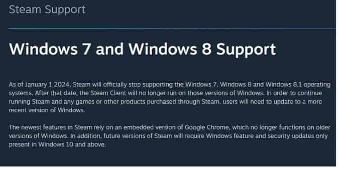 Steam support