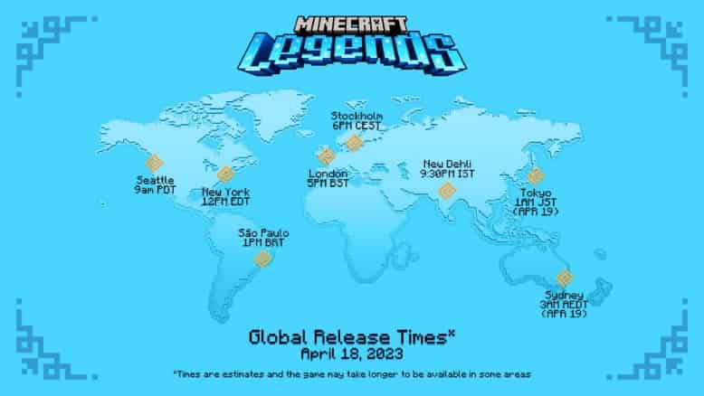 Minecraft Legends Global Release Time and Date