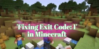 "Exit Code: 1" Error in Minecraft