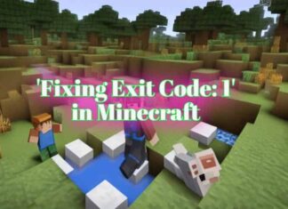 "Exit Code: 1" Error in Minecraft