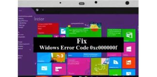Fix Error Code 0xc000000f in Windows 10