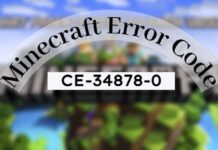 Minecraft error code CE-34878-0